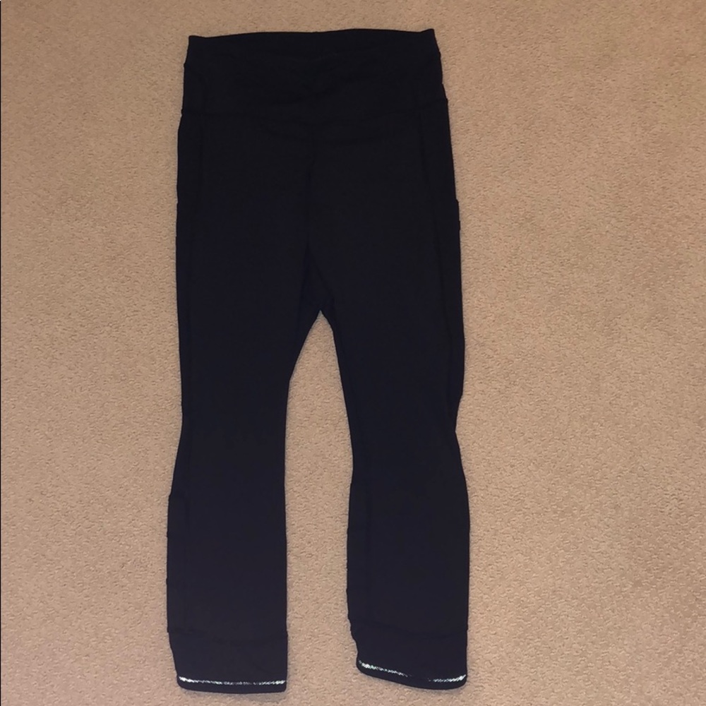 Cropped Black Lululemon Leggings
